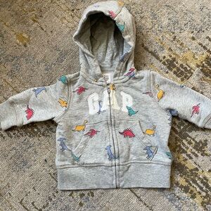 GAP Kids Multicolor Dinosaur Print Hoodie
